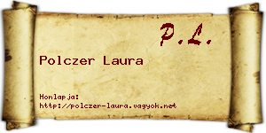 Polczer Laura névjegykártya